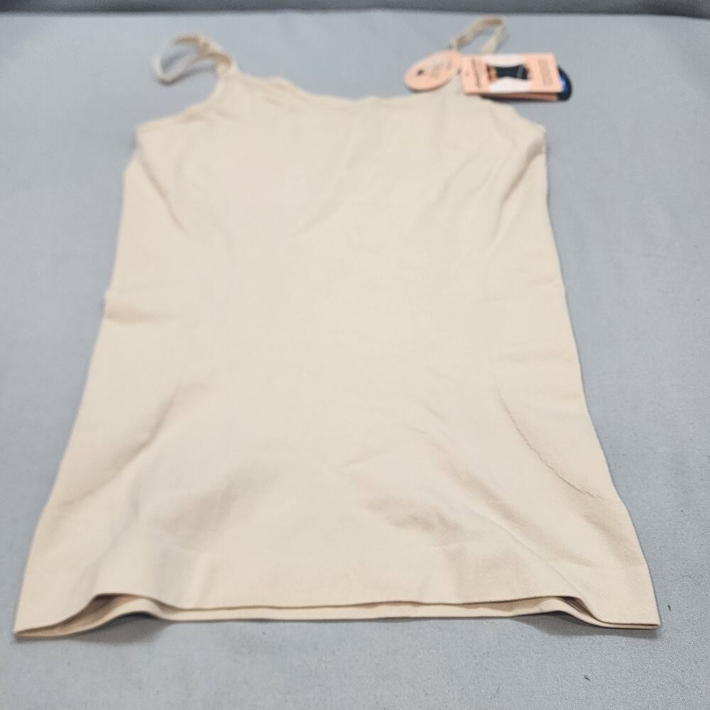 SHAPERMINTโ ESSENTIALS 62001 All Day Every Day Scoop Neck Cami in Tan - Size XL